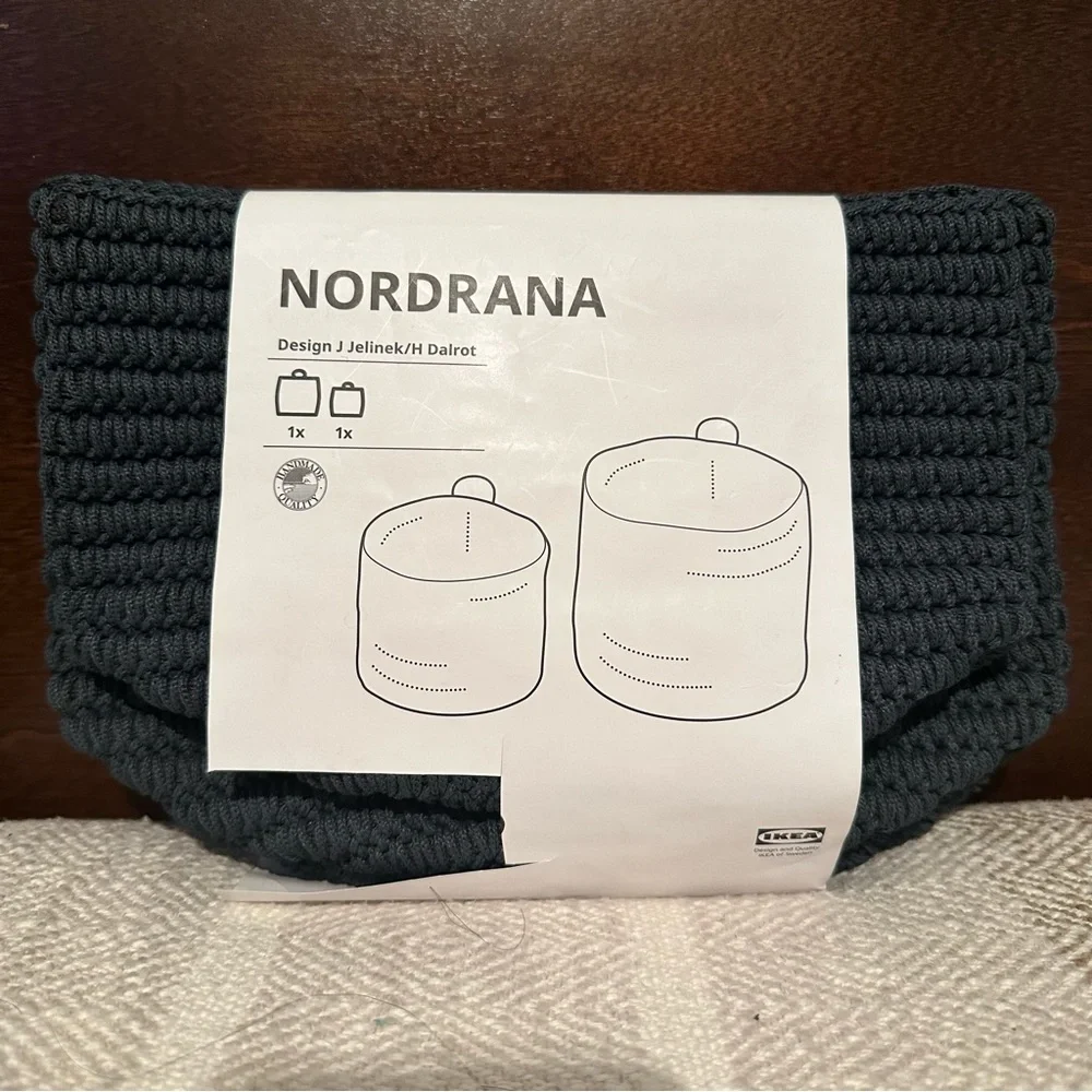 🆕 IKEA Nordrana Basket Set Of 2